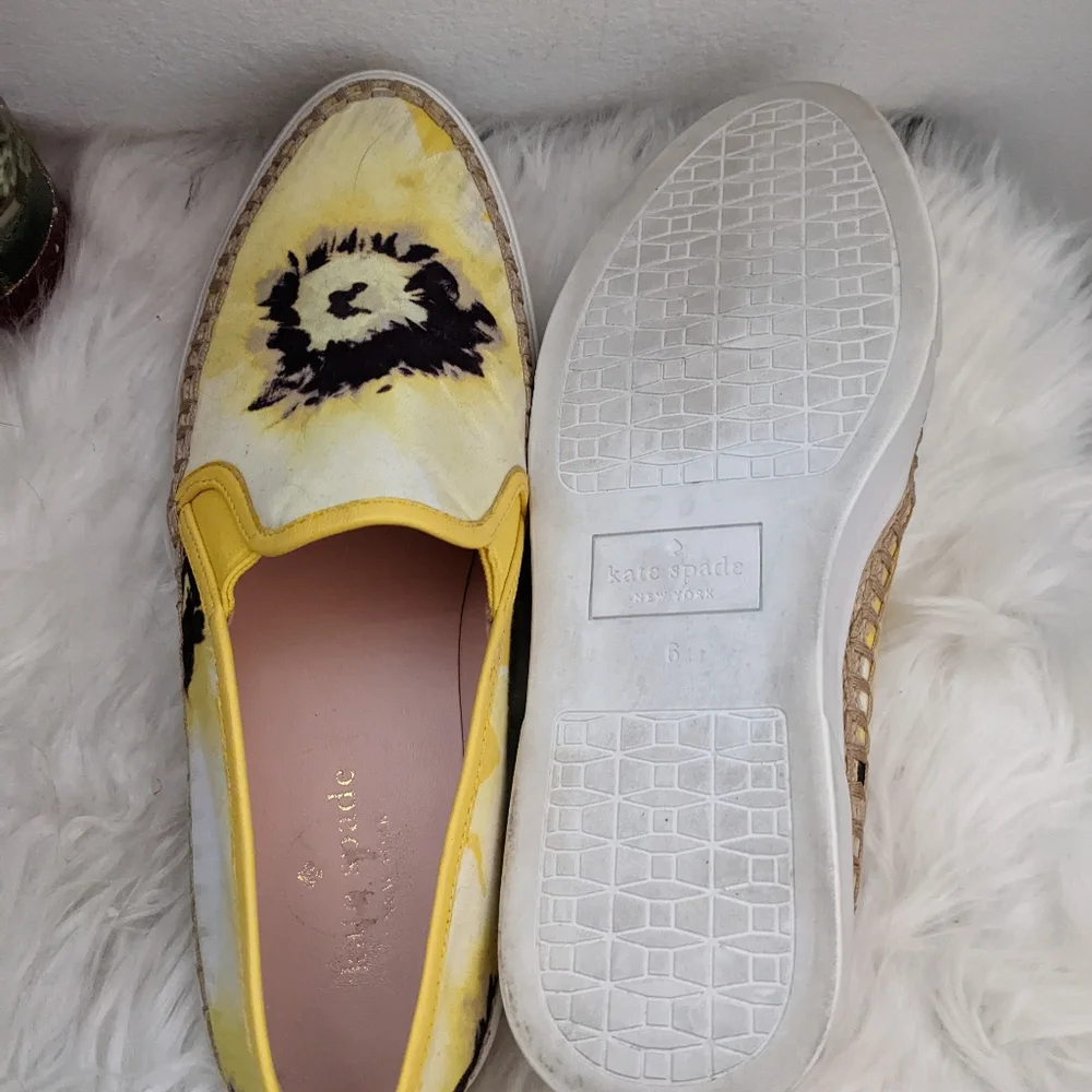 Kate Spade Tie Dye Espadrille Loafers Summer Shoes 6